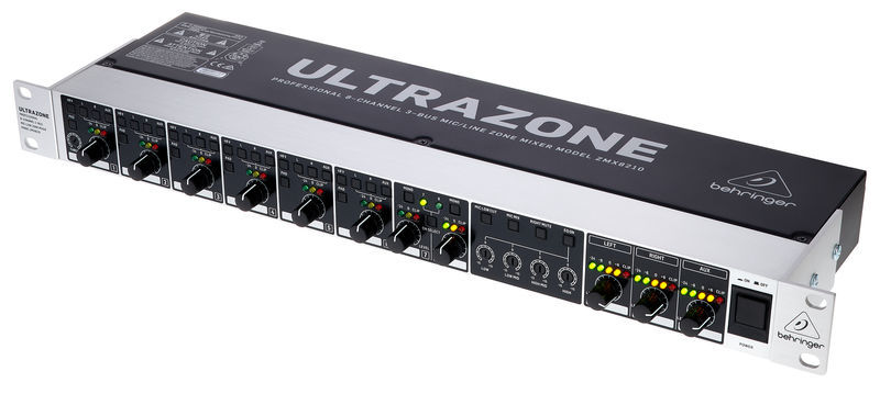 Behringer ULTRAZONE ZMX8210 V2 – 8-Channel 3-Bus Mic/Line Zone Mixer