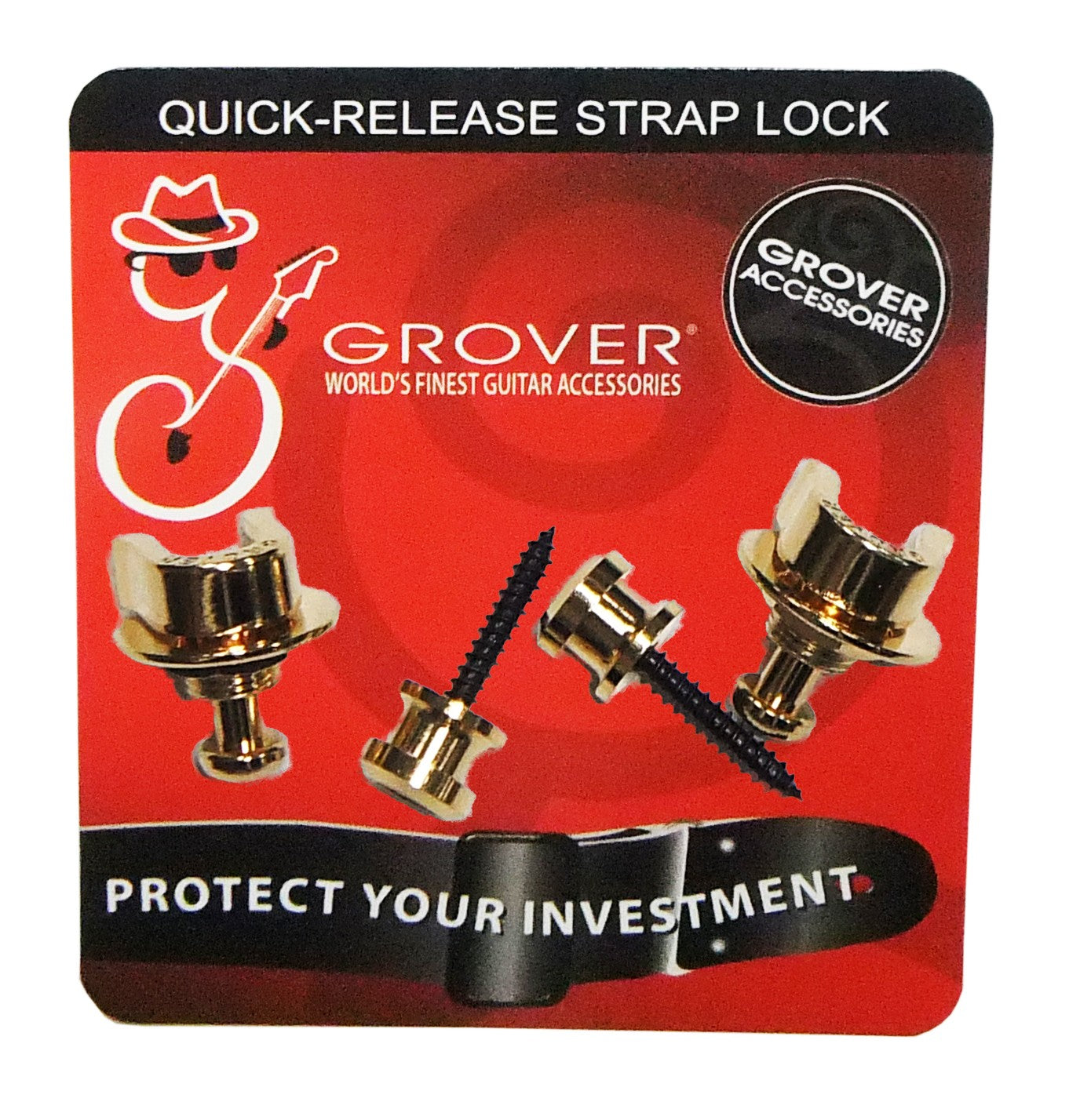 Grover Straplock - Quick-release Strap Lock GRO653 – Gold