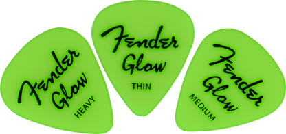 Fender Glow In The Dark Picks - 12 Pack
