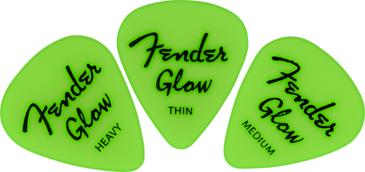 Fender Glow In The Dark Picks - 12 Pack