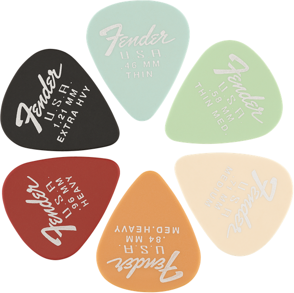 Fender Dura-Tone® Delrin Picks, 351 Shape - 12 Pack