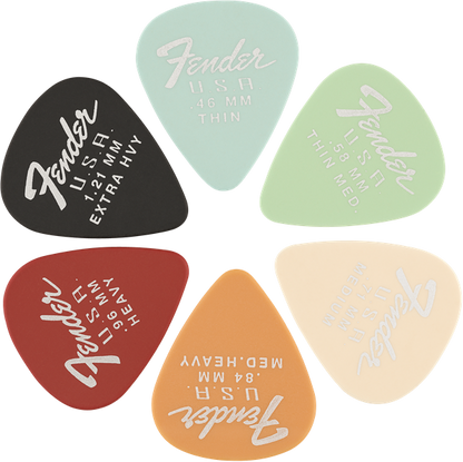 Fender Dura-Tone® Delrin Picks, 351 Shape - 12 Pack