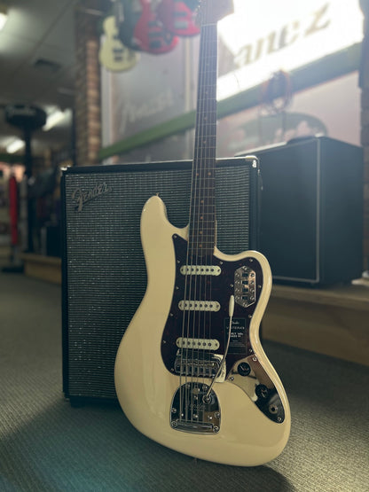 Fender Vintera III Early '60s Bass VI, Rosewood Fingerboard, Olympic White — photographed in store at The Soundtrap, Mildura