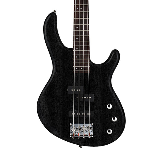 Cort Action PJ Bass Guitar - Open Pore Black