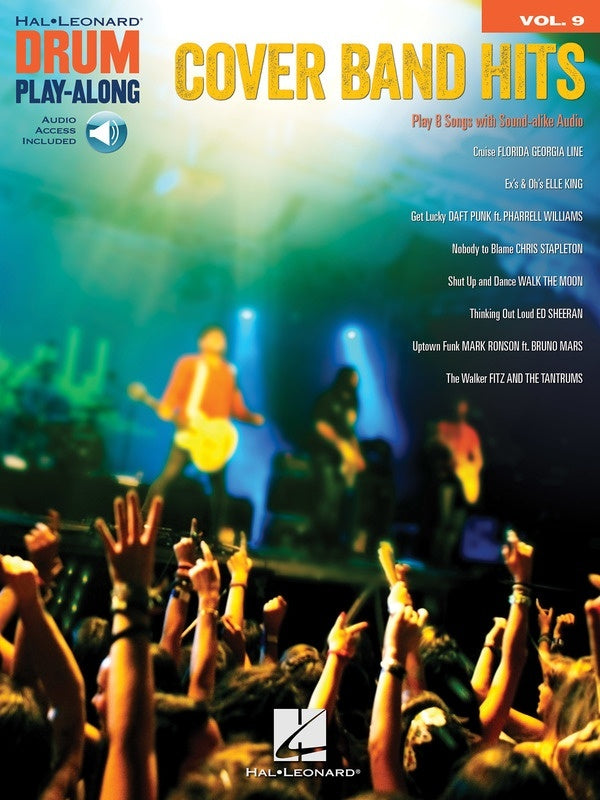 Cover Band Hits Drum Playalong Book/Online Audio (