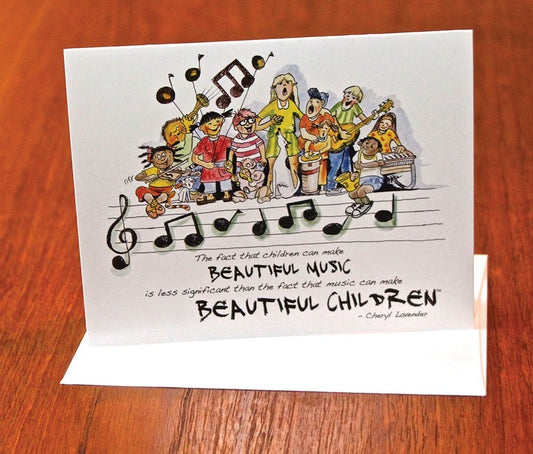 Beautiful Music Beautiful Children Notecards 10 Pa