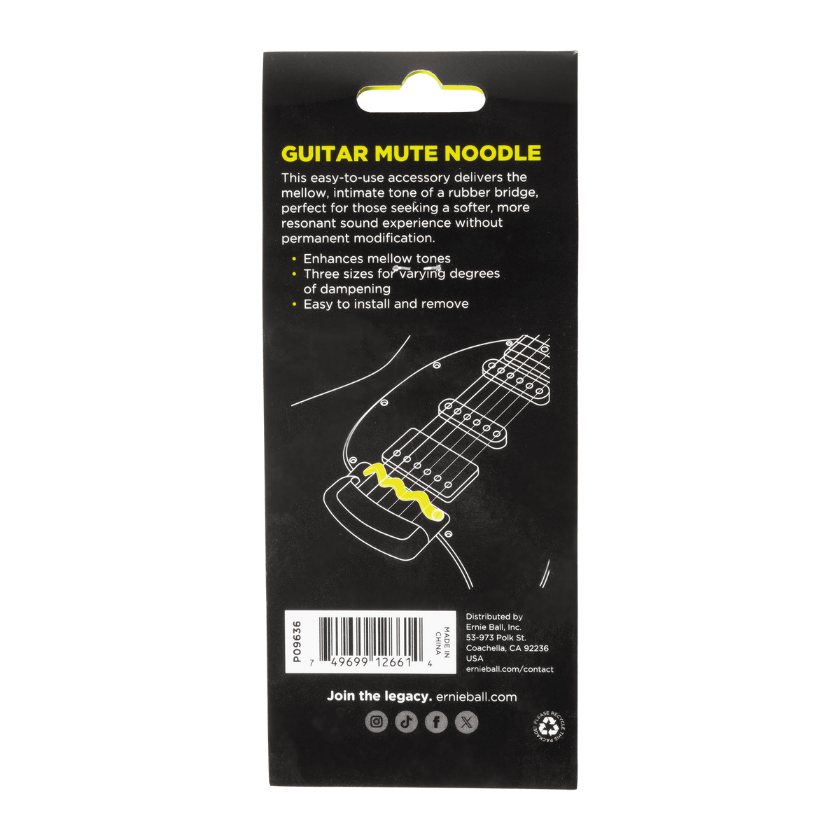Ernie Ball Mute Noodle - Guitar