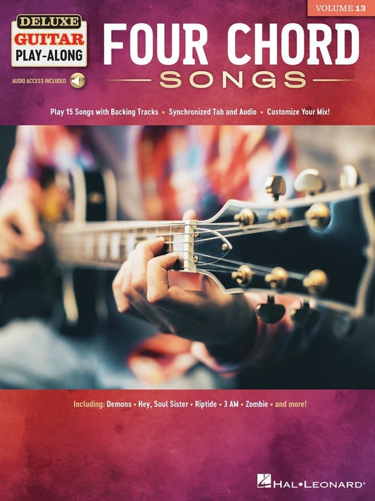 Four Chord Songs Deluxe Guitar Playalong V13 Book/