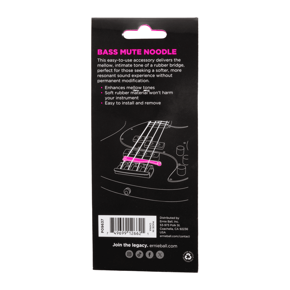 Ernie Ball Mute Noodle - Bass
