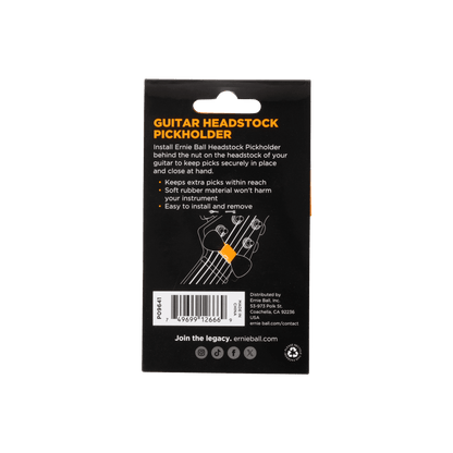 Ernie Ball Pickholder - Guitar Headstock
