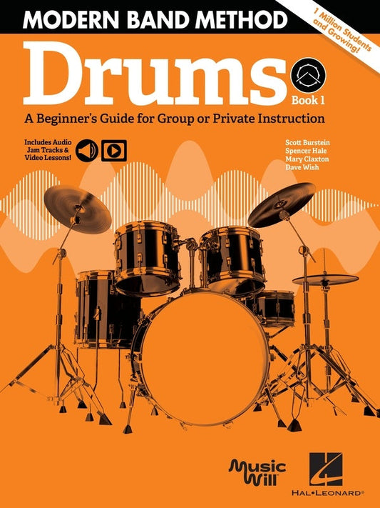 Modern Band Method Drums Book 1 - with Online Video & Audio