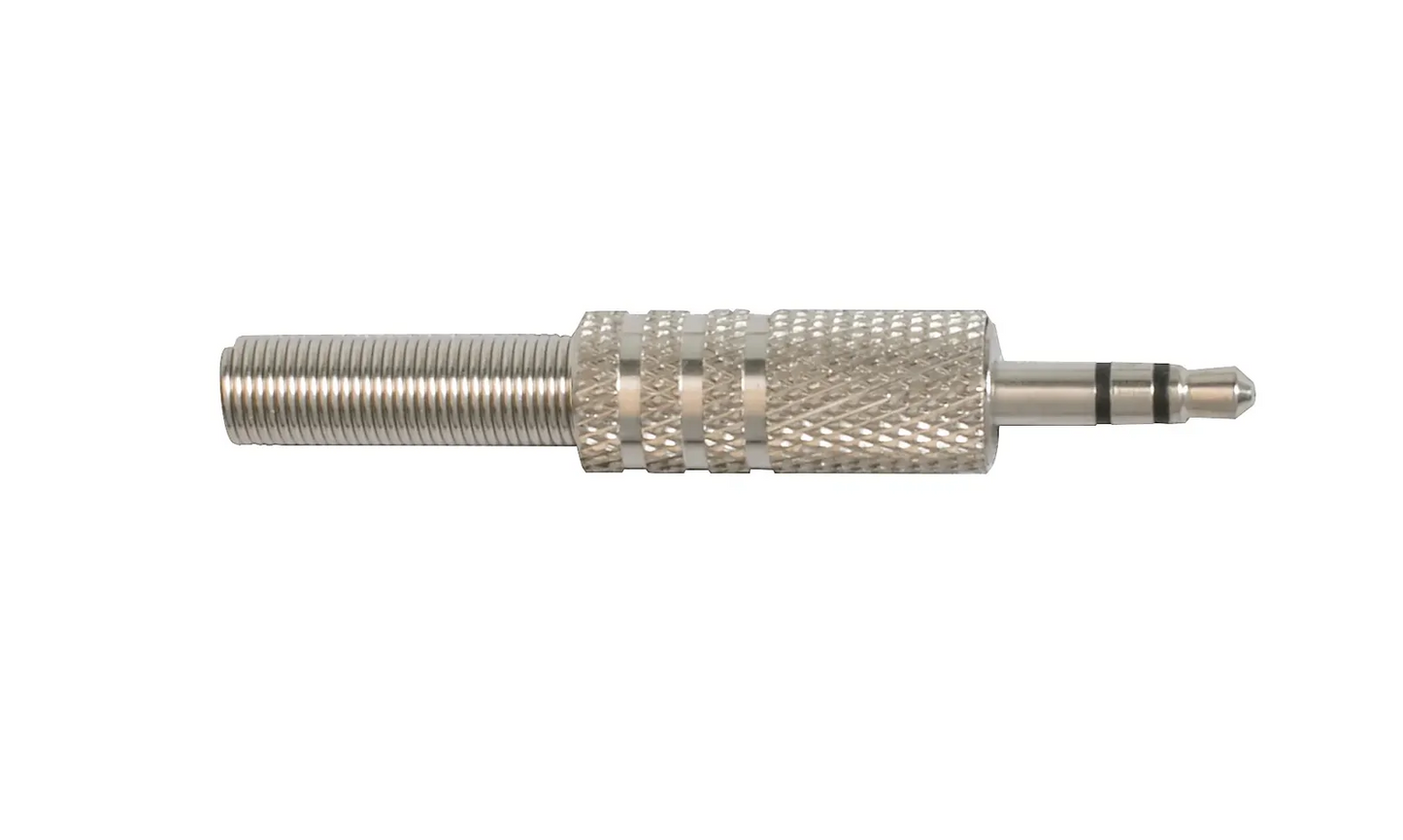 AMS 3.5mm Jack Plug Stereo Chrome