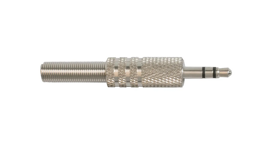 AMS 3.5mm Jack Plug Stereo Chrome