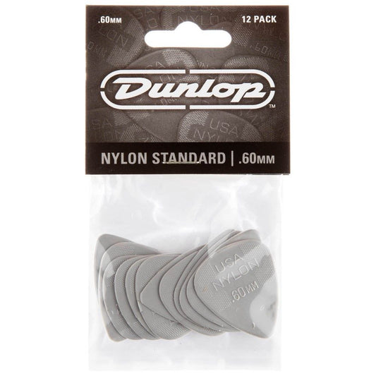 Dunlop Nylon Guitar Pick Pack - 0.60mm - 12 picks