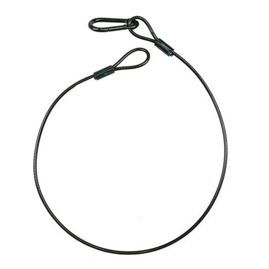 Event Lighting SW4X800PB Black PVC Coated Steel Safety Cable 4mm Thick / 120KG Load