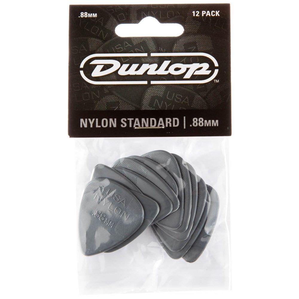 Dunlop Nylon Guitar Pick Pack - 0.88mm - 12 picks