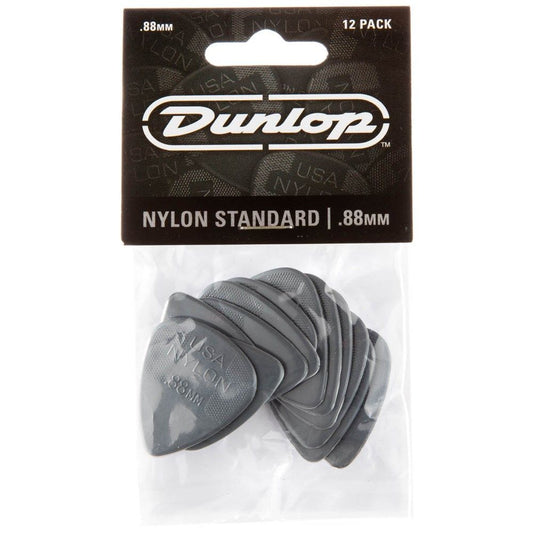 Dunlop Nylon Guitar Pick Pack - 0.88mm - 12 picks