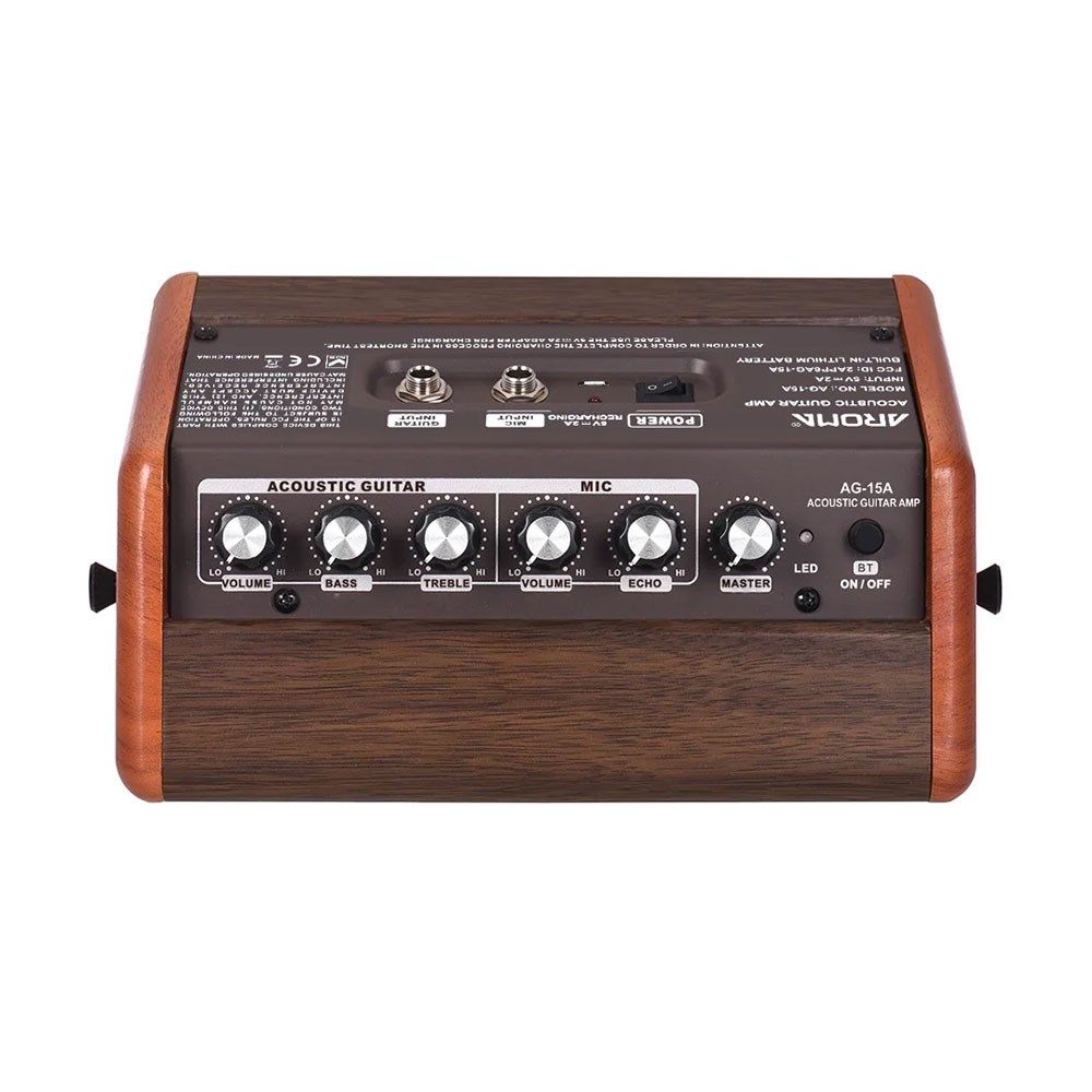 Aroma AG-15A 15W Acoustic Guitar Rechargeable Amplifier