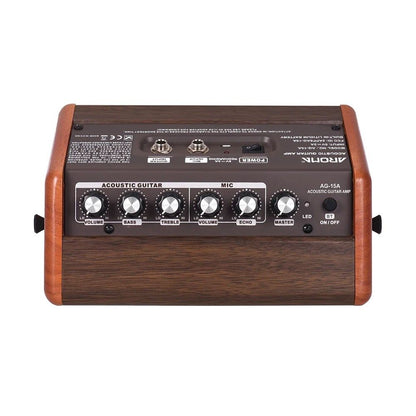Aroma AG-15A 15W Acoustic Guitar Rechargeable Amplifier