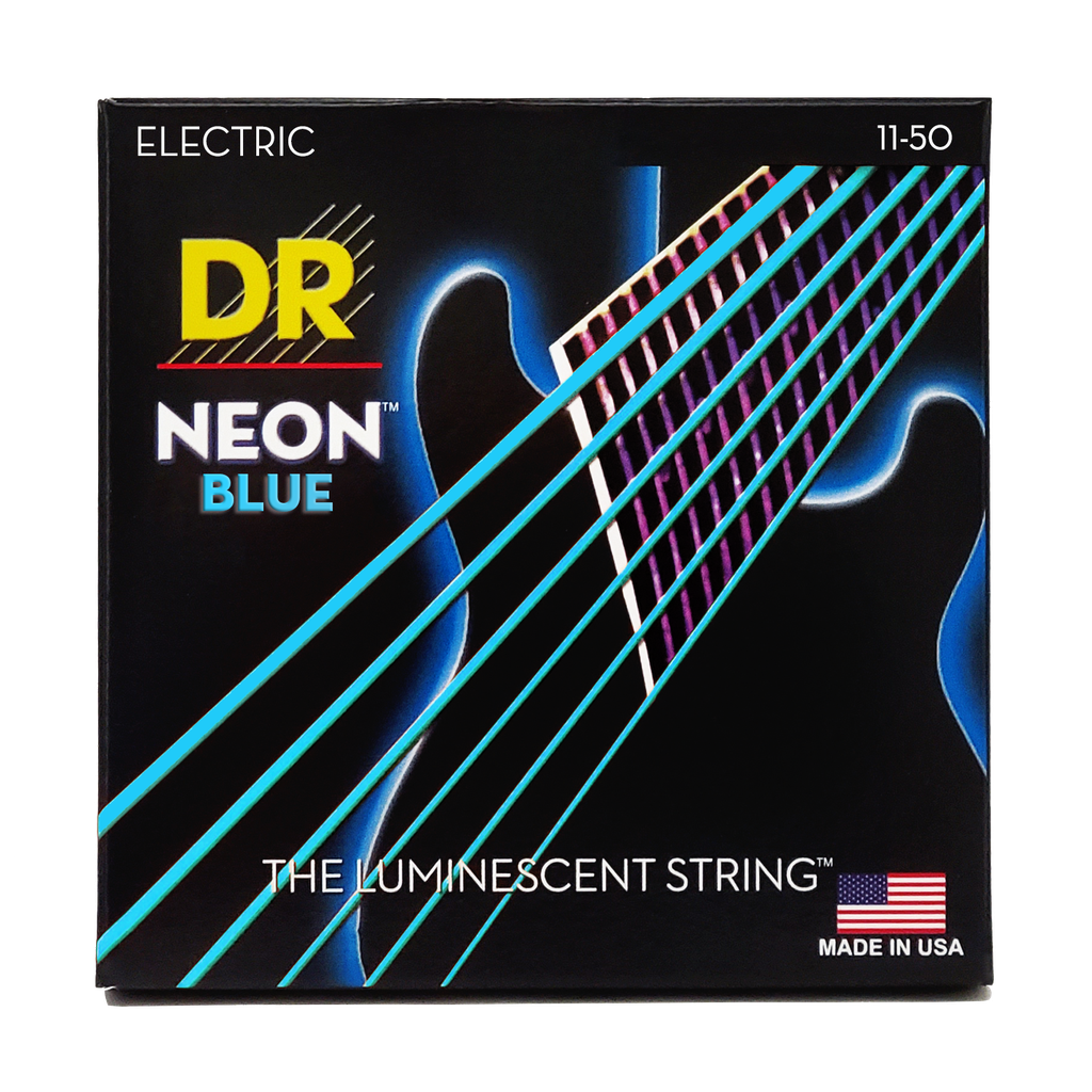 Neon Hi-def Blue Coated Electric Set 11-50 Heavy