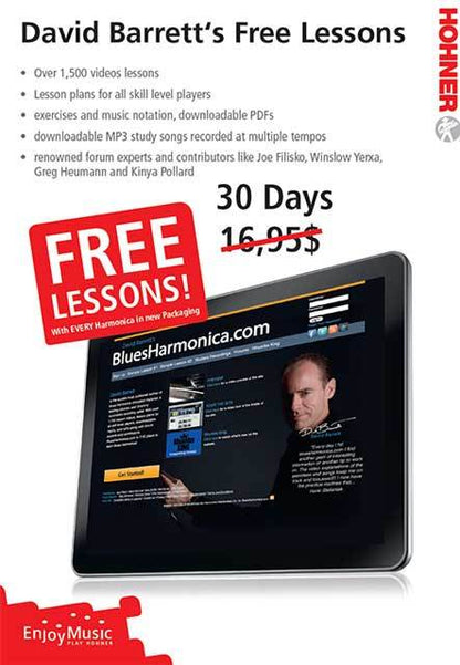 Hohner Enthusiast Series Silverstar Harmonica in the Key of D