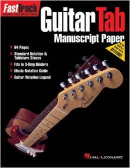 Fasttrack Guitar Tab Manuscript Paper