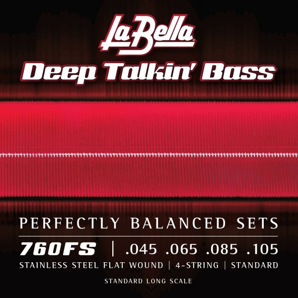 La Bella Bass 760FS DTB Flatwound Strings Standard 45-105 - full instrument