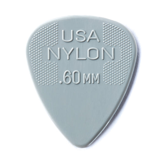 Dunlop 0.60mm Guitar Pick - Nylon Grey