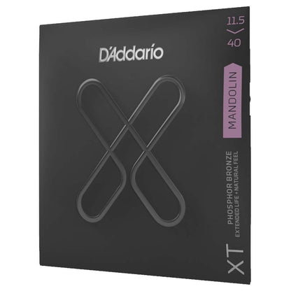 D'Addario XTM11540 Mandolin Strings, Phosphor Bronze, Custom Medium, 11.5-40
