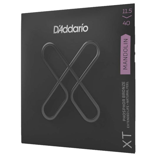 D'Addario XTM11540 Mandolin Strings, Phosphor Bronze, Custom Medium, 11.5-40