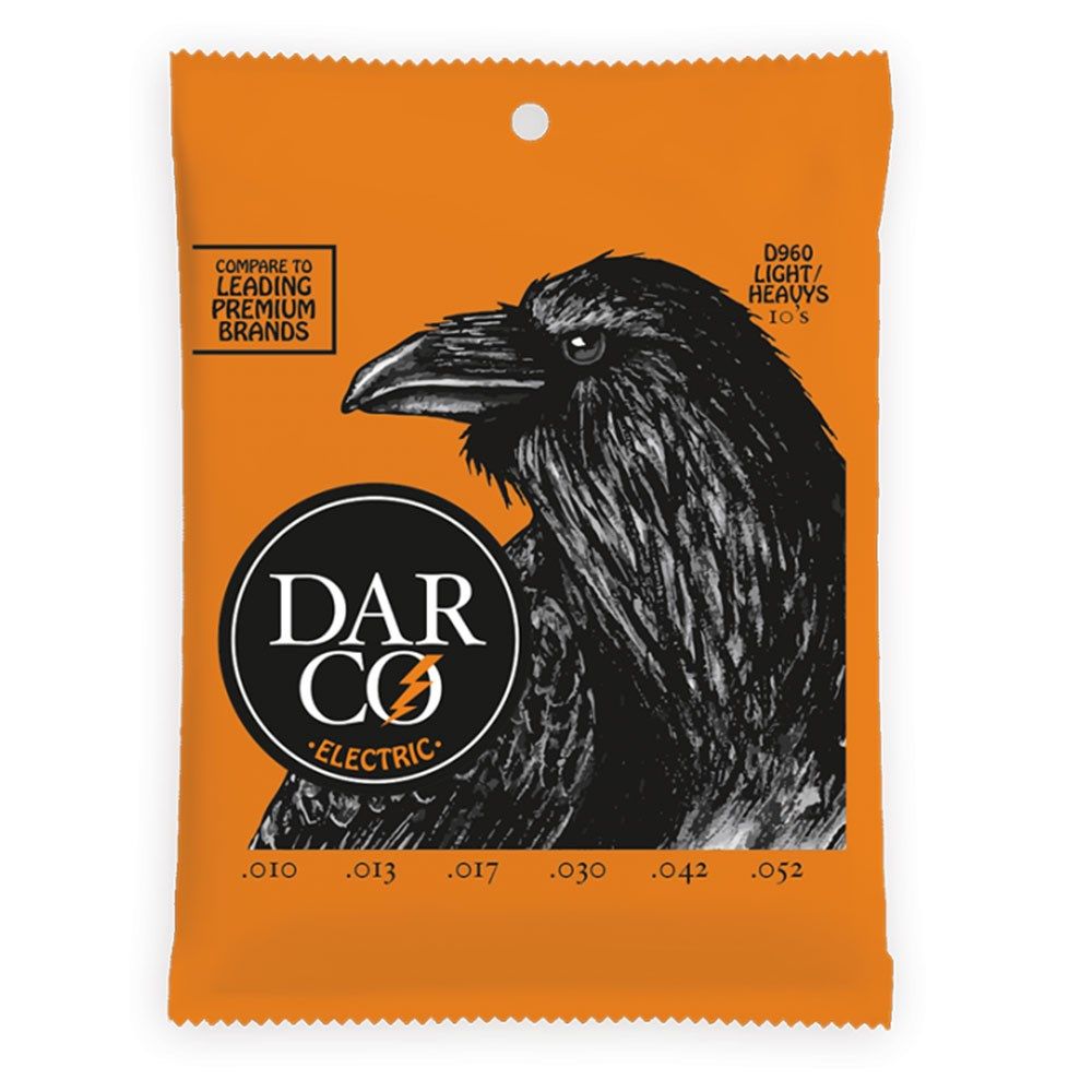 Darco Electric Guitar Light/Heavy Gauge String Set (10-52)