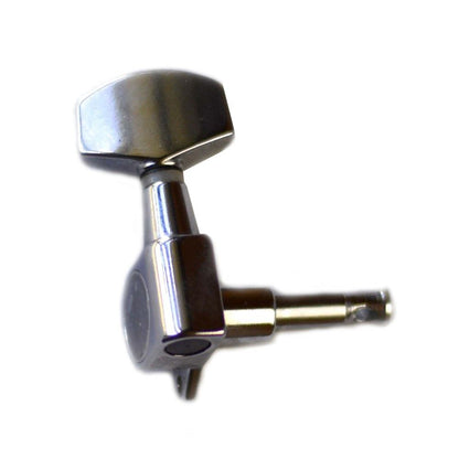 Dr. Parts 641 3-a-Side Diecast Machine Heads 15 to 1 Gear Ratio - Set of 6 (Chrome)