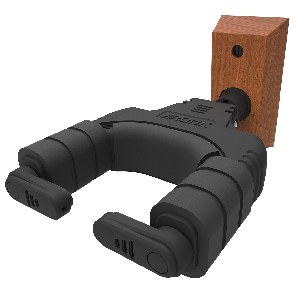 Aroma Locking Guitar Wall Hanger Wood screw-in Mount [AH-89W]