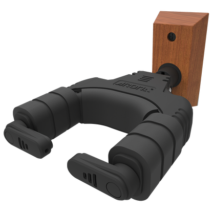 Aroma Locking Guitar Wall Hanger Wood screw-in Mount [AH-89W]