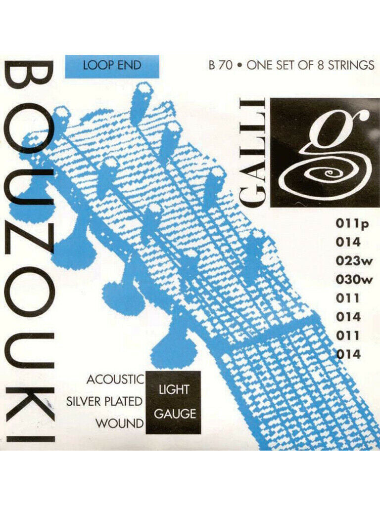 Galli Bouzouki Strings Silver Plated Loop
