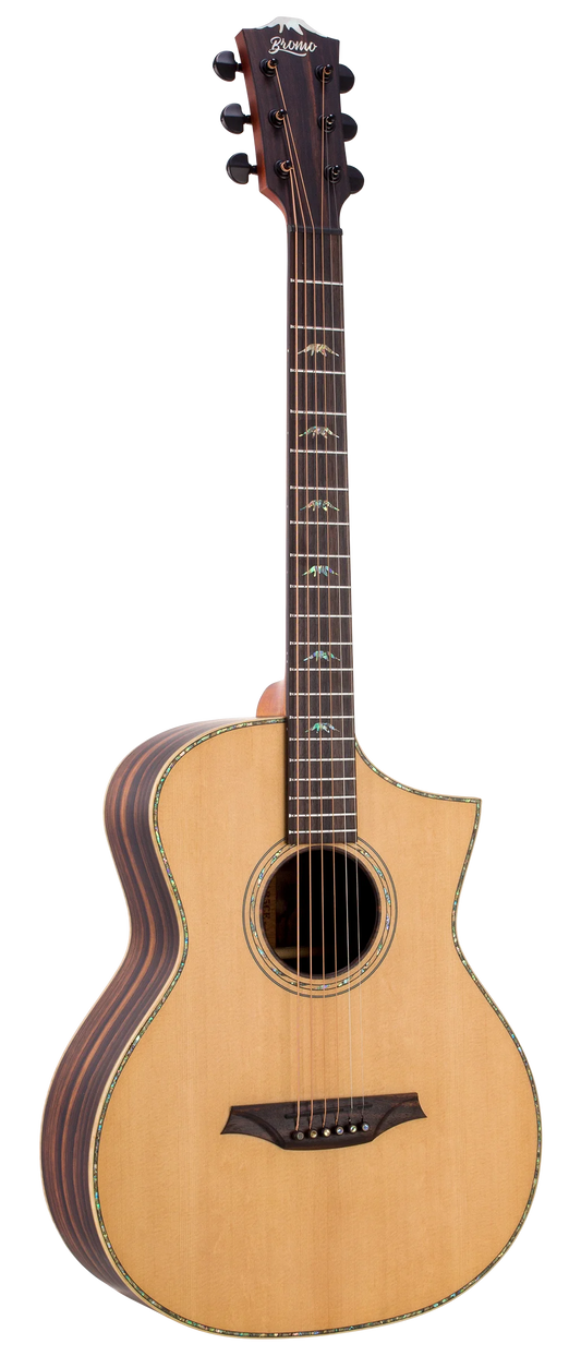 Bromo BAR5CE Concert Cutaway Acoustic-Electric Guitar - full instrument