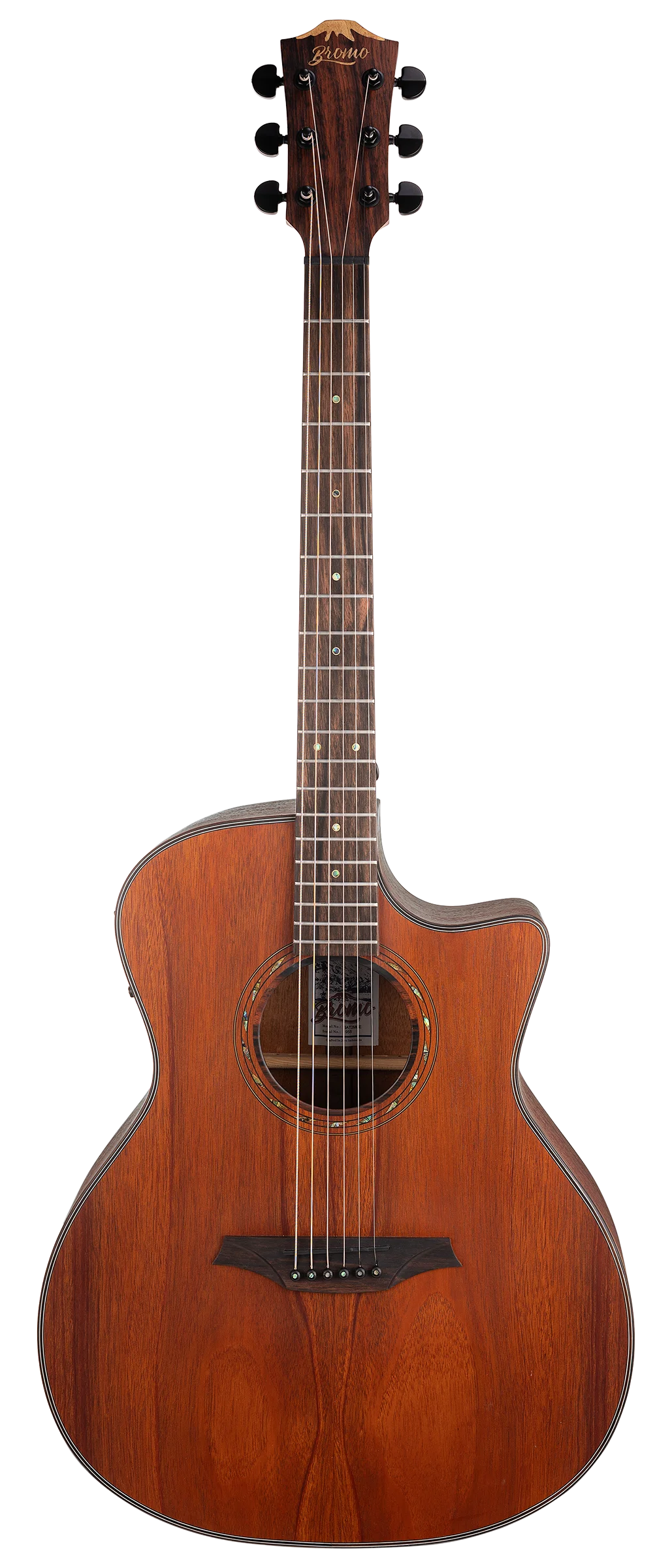 Bromo BAT2MCE Grand Auditorium Cutaway Acoustic-Electric Guitar - detail 1