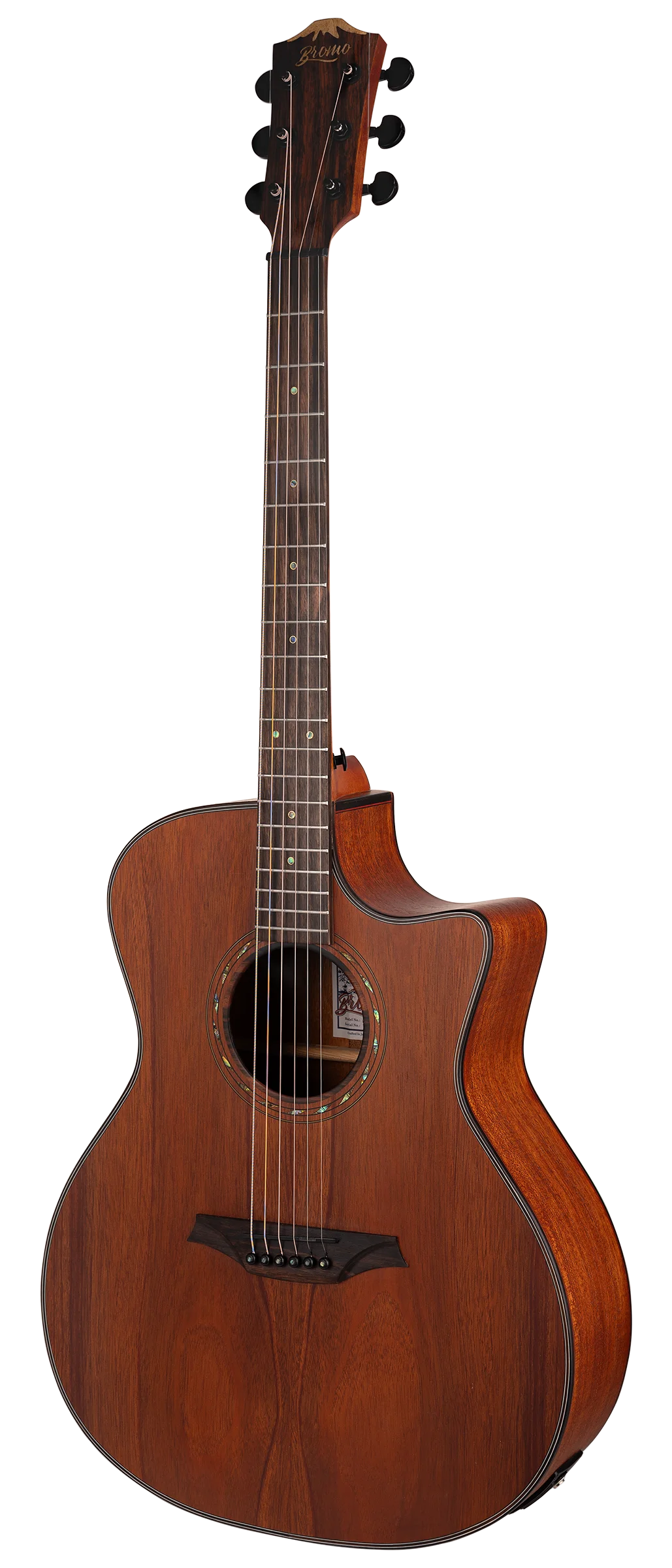 Bromo BAT2MCE Grand Auditorium Cutaway Acoustic-Electric Guitar - detail 2