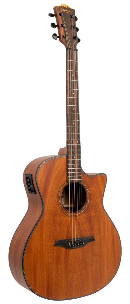 Bromo BAT2MCE Grand Auditorium Cutaway Acoustic-Electric Guitar - full instrument