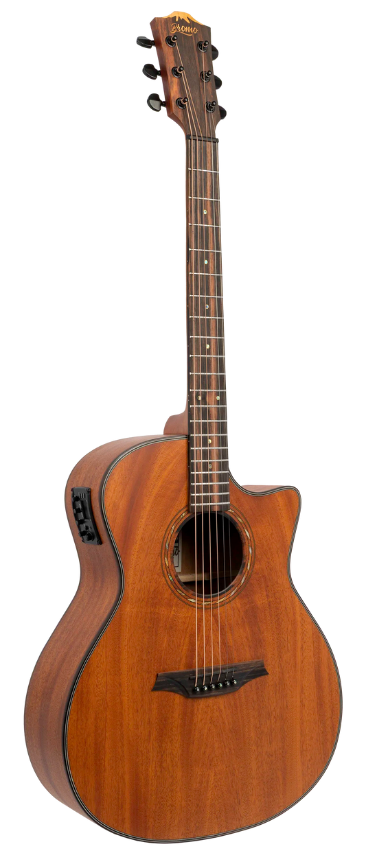 Bromo BAT2MCE Grand Auditorium Cutaway Acoustic-Electric Guitar - full instrument
