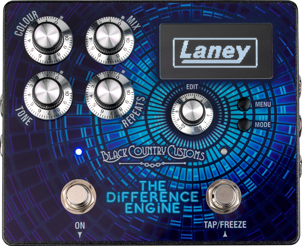 Laney Black Country Customs BCC-TDE The Difference Engine stereo delay pedal