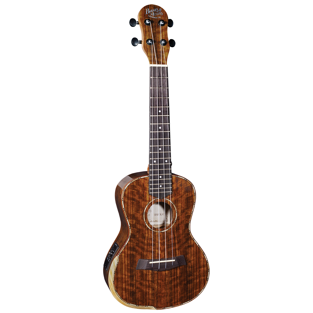 Barnes & Mullins BMUK5CE Concert Walnut Ukulele with Pickup