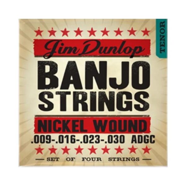 Jim Dunlop DBN4 Tenor Nickel Wound Banjo Strings – Light