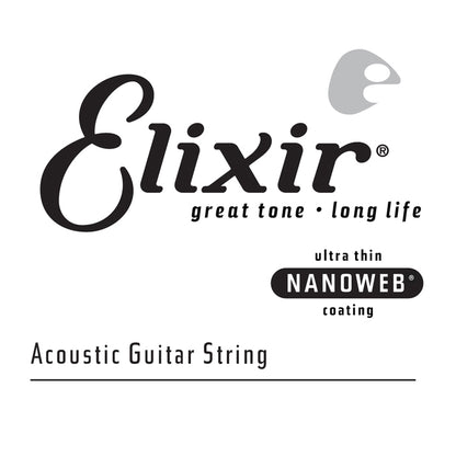 Elixir 15153 Nanoweb Single  .053 80/20 Bronze