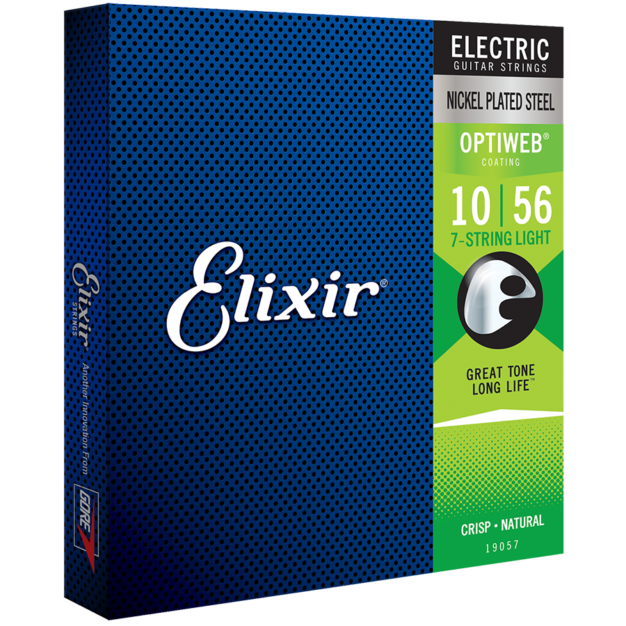 Elixir 19057 Optiweb 7-String Electric Light 10-56