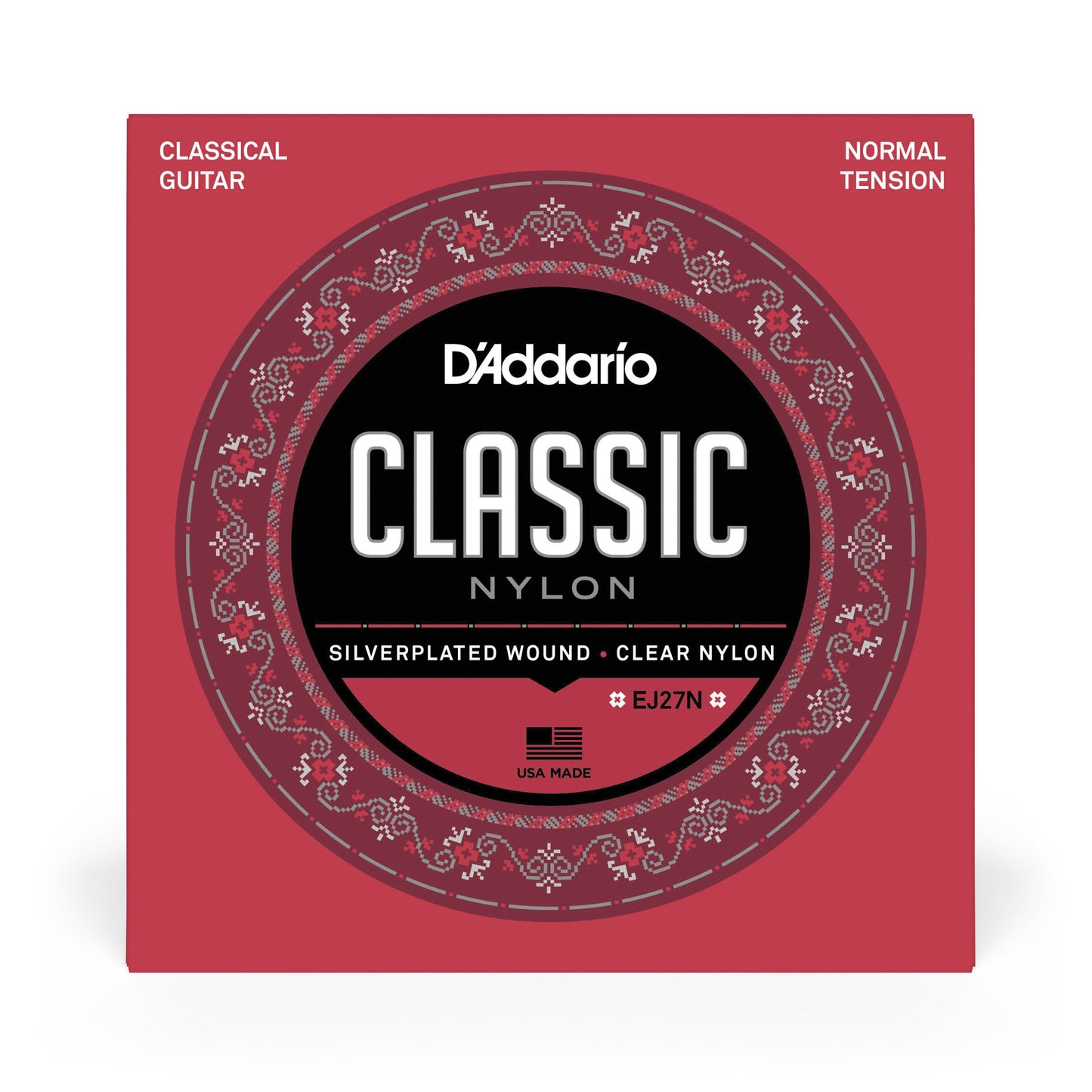 DAddario EJ27N Student Nylon Classical Guitar Strings, Normal Tension