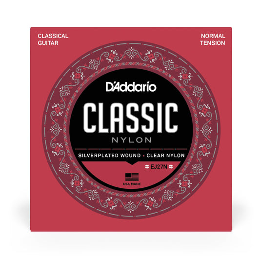 DAddario EJ27N Student Nylon Classical Guitar Strings, Normal Tension