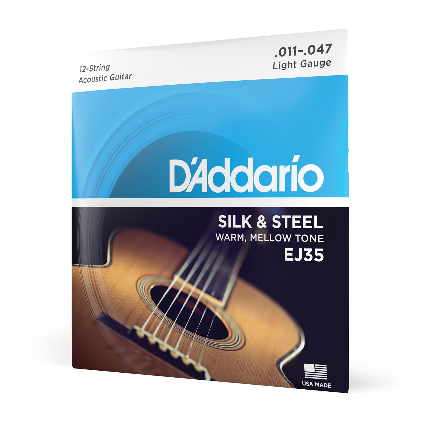 DAddario EJ35 Silk Steel 12String Folk Guitar Strings 1147