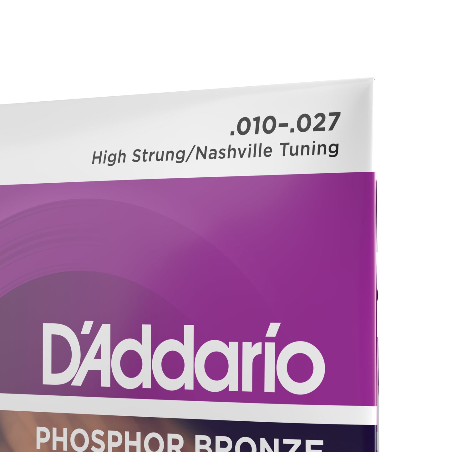 DAddario EJ38H Phosphor Bronze Acoustic Guitar Strings, High Strung/Nashville Tuning, 10-27