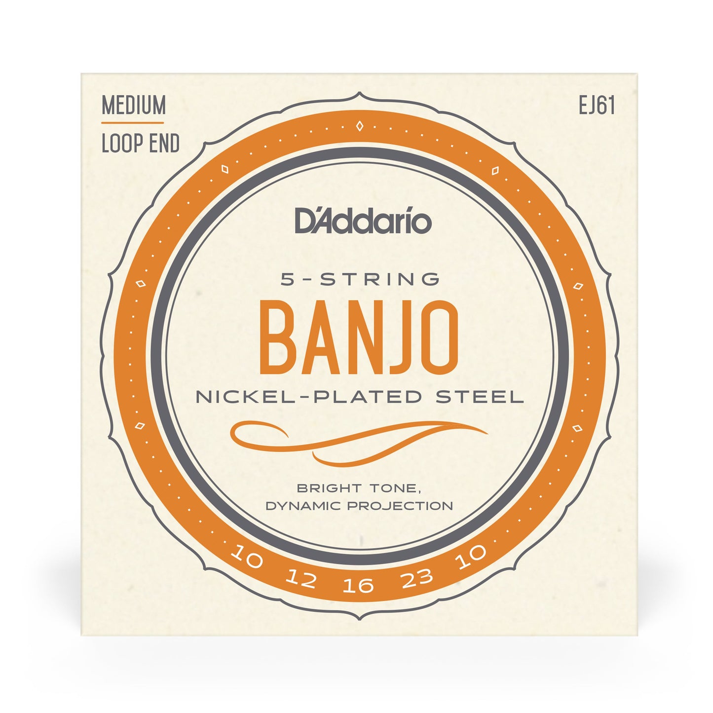 D'Addario EJ61 10-23 Banjo String Set - Medium